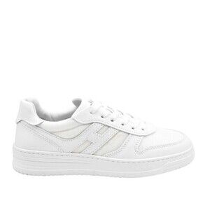 Hogan White Minimalist Laced Sneakers - NWT